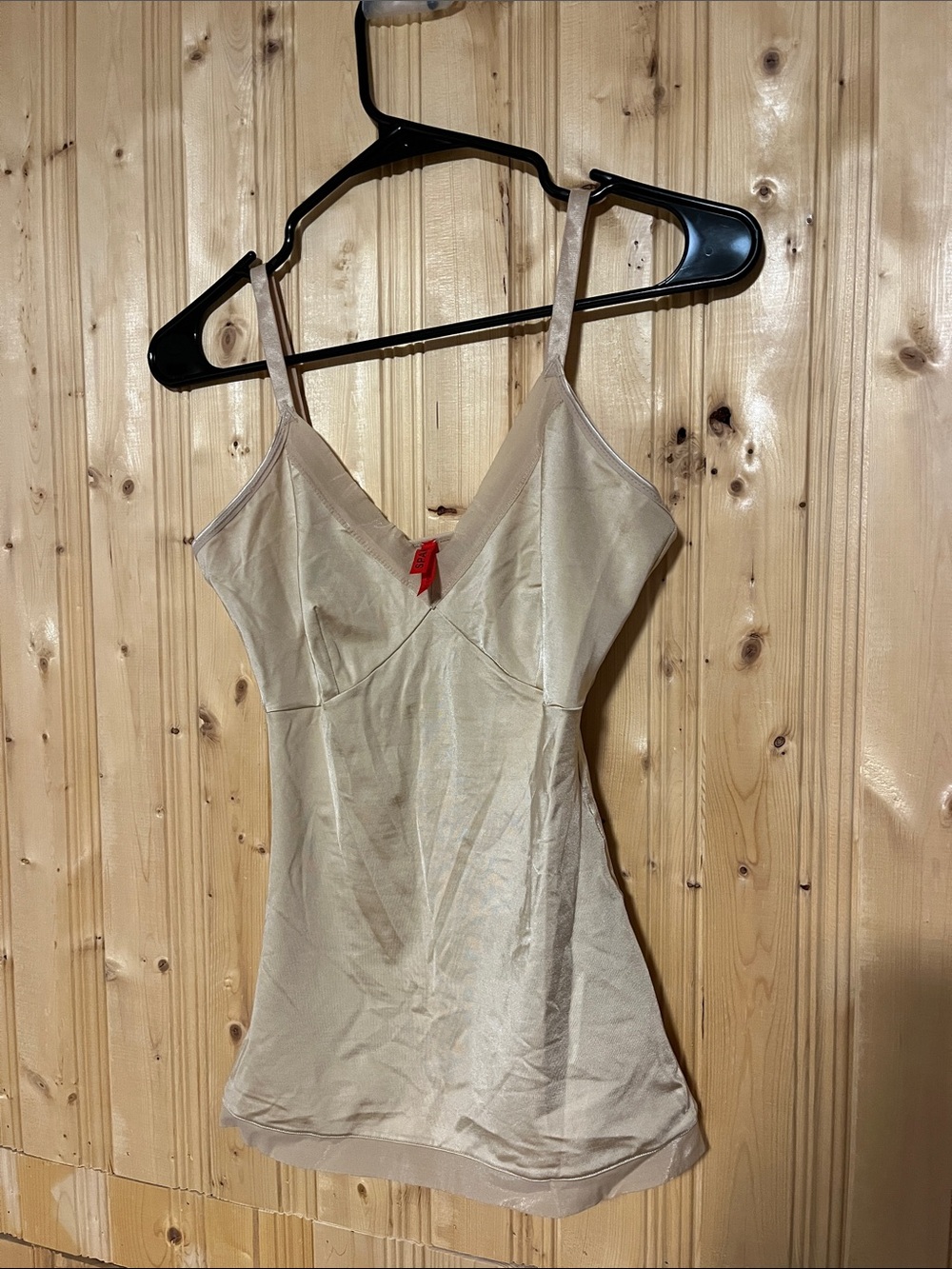SPANX Nude Beige Satin-Look Camisole Slip